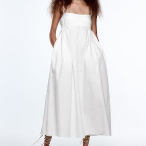 ZARA VOLUMINOUS MIDI DRESS